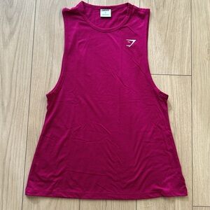 Gymshark Training Drop Arm Tank - Berry Pink